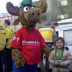 ALI marched in the St. Patrick's Day parade with the Vancouver Police department on March 17, 2013.