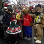 ALI marched with the Vancouver Police Department mascots in the Rogers Santa Claus Parade in Vancouver on December 3, 2012
