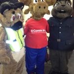 Our new mascot, ALI, debuted at this year's Chinese New Year parade in Vancouver's Chinatown on Sunday, January 29 this year! Walking alongside the Vancouver Police Department and our local community policing centres, kids and families got the chance to pick up some of our 9-1-1 education material and meet Luke, ALI and Cst Chip (pictured below).