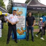 Port Moody Police Department Chief Constable David Fleugel stopped by our tent at Golden Spike Days in Port Moody on Canada Day, July 1, 2018.