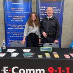 Communications Specialist, Kelly Furey with Chief Adam Palmer at the VPD Senior Fair on June 8